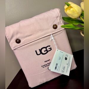UGG Haven queen size sheet set rose tint